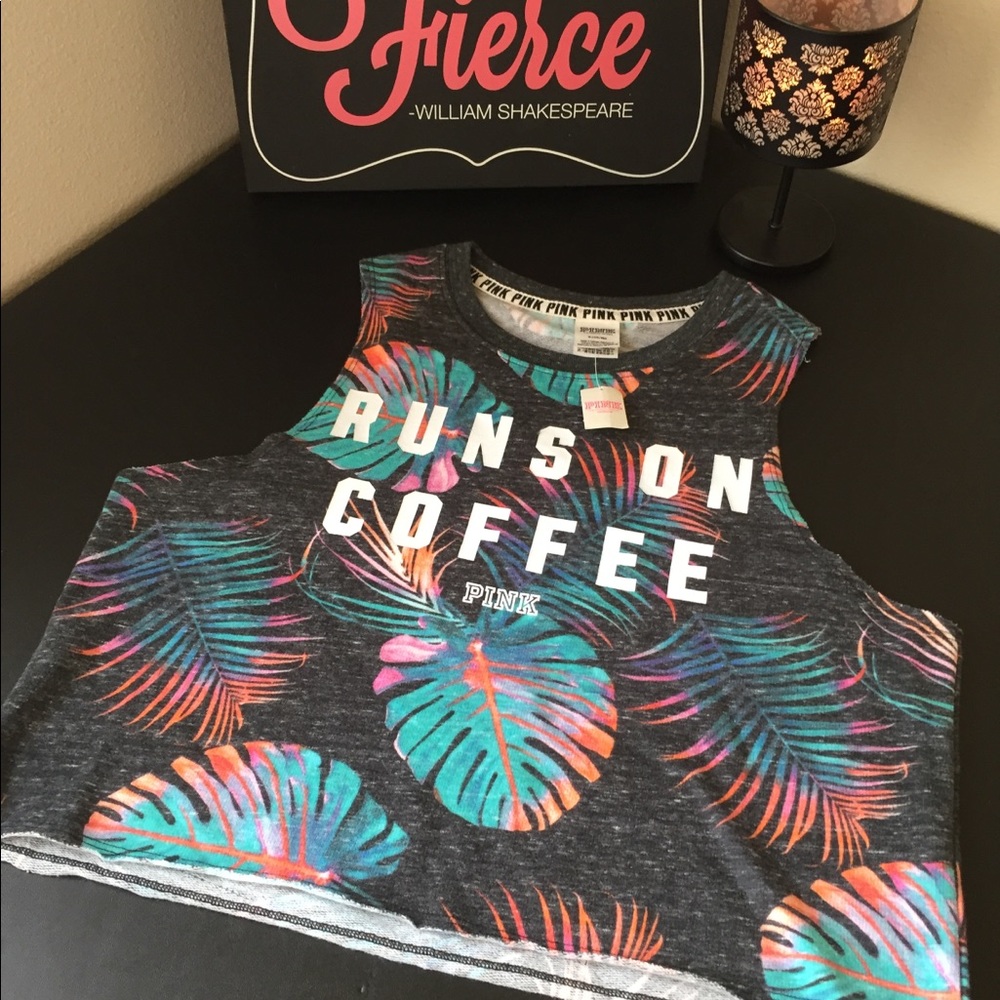 VS pink crop tank
